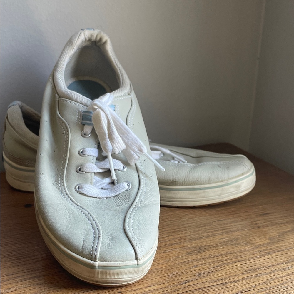 Women's White Leather Sneakers